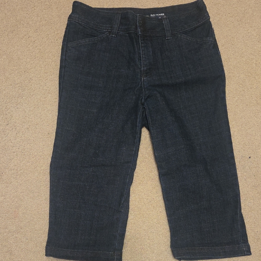 Liz Claiborne Dark Blue Slim Crop Jeans